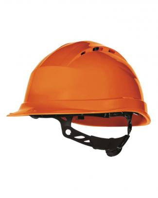 Каска DeltaPlus™ "QUARTZ UP IV" (с храповиком) оранжевая